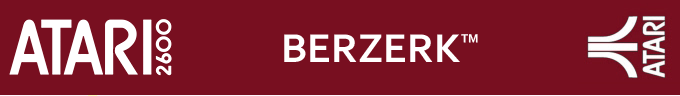 Berzerk logo for Atari 2600